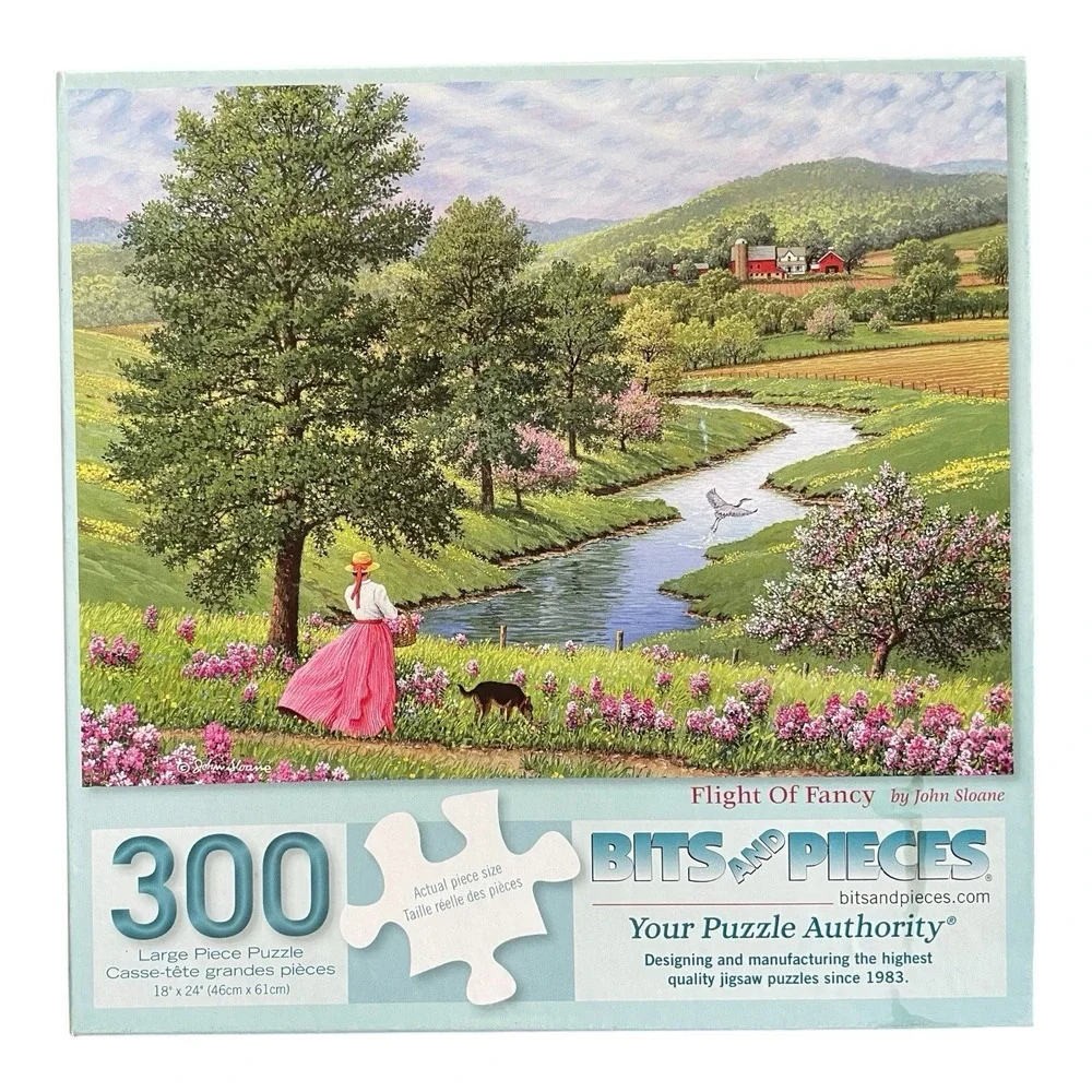 300 Piece Puzzle Bits and Pieces Flight of Fancy Complete Pre-Owned Jigsaw